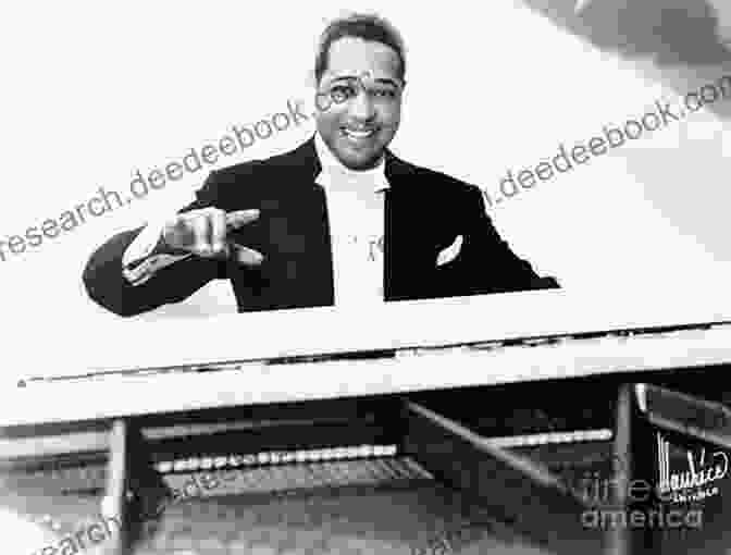 A Black And White Photo Of Duke Ellington Playing The Piano. He Is Wearing A Tuxedo And A Bow Tie, And He Is Smiling Broadly. Duke: A Life Of Duke Ellington