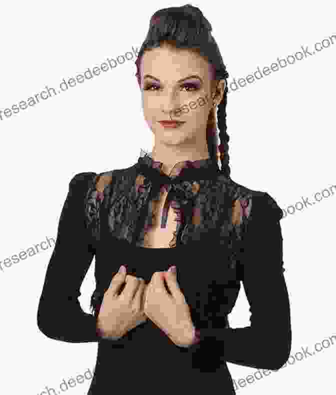 A Black Goth Lace Shrug With A Long, Flowing Silhouette. Pretty In Punk: 25 Punk Rock And Goth Knitting Projects