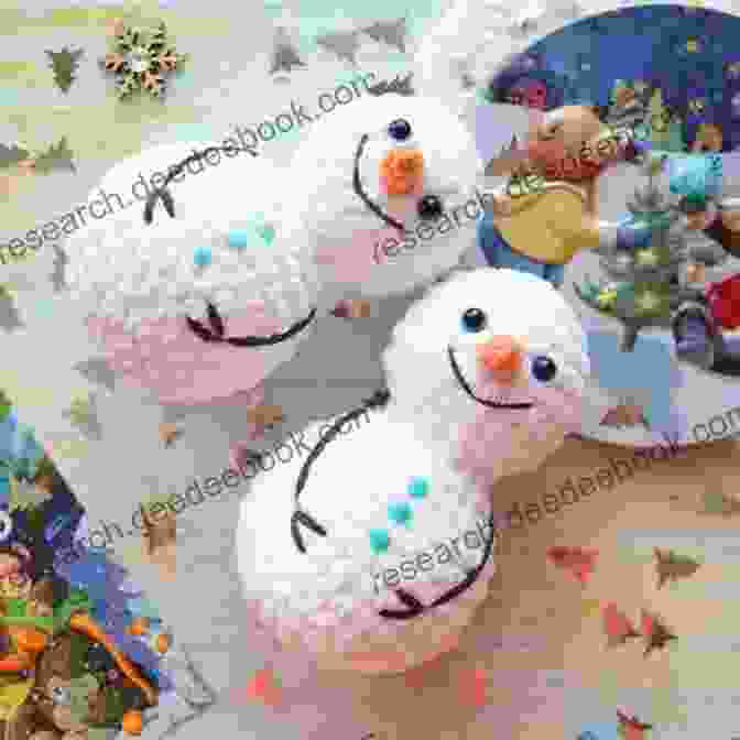 A Group Of Adorable Crochet Snowmen, Each With Unique Expressions And Accessories Christmas Ornament Patterns: Cute Ornament Crochet Tutorials