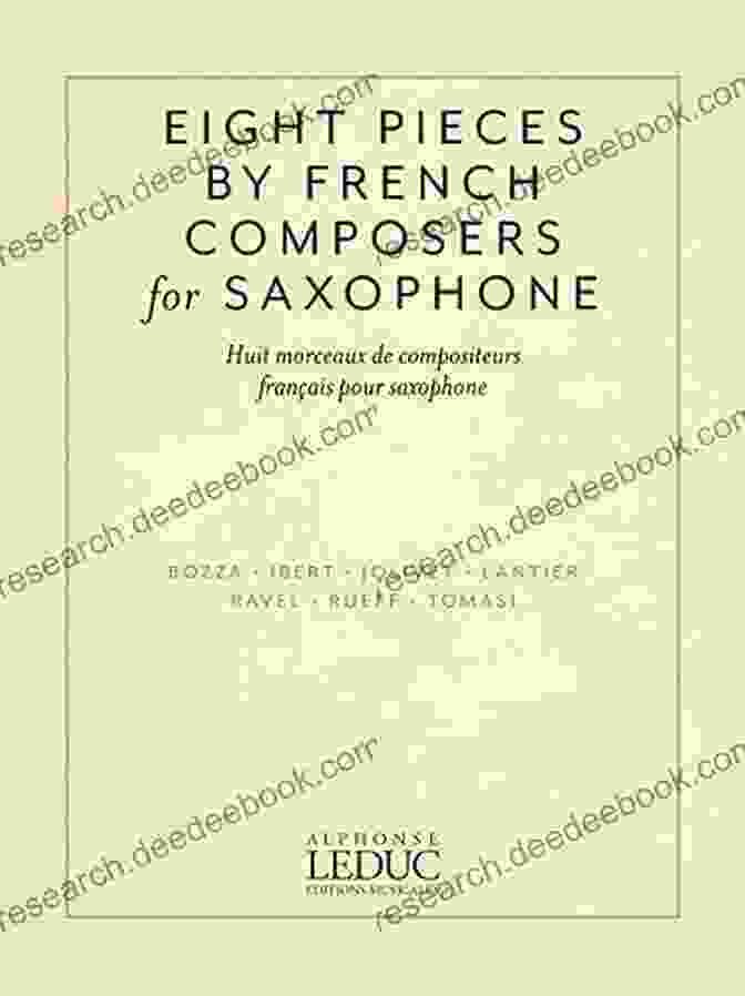 André Jolivet's Eight Pieces By French Composers For Saxophone For Alto Saxophone And Piano