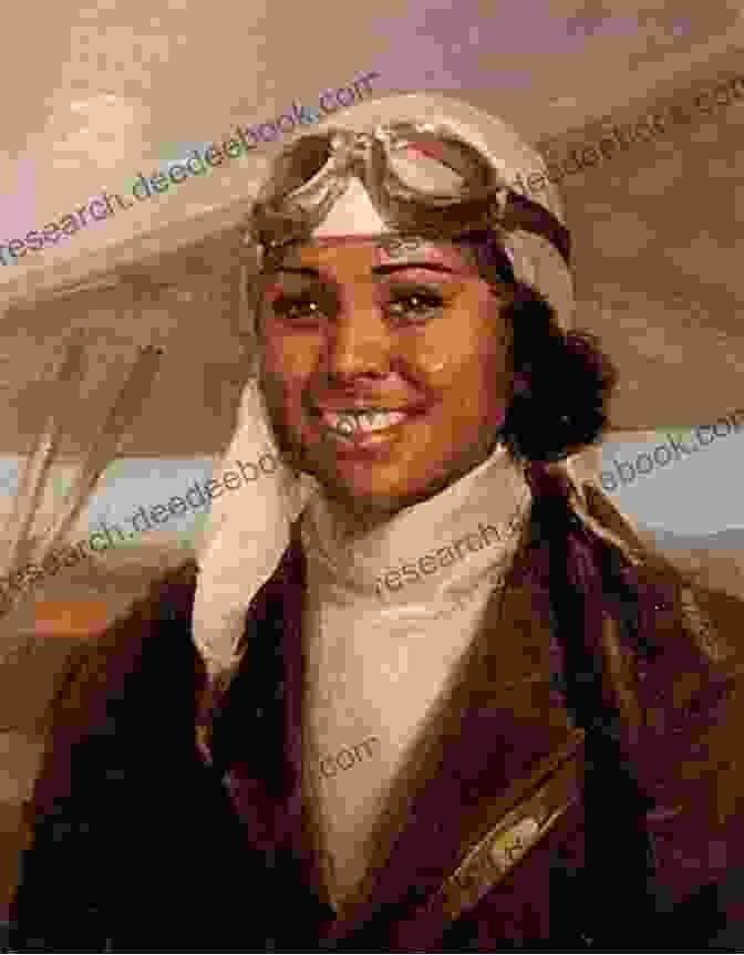 Bessie Coleman In A Flight Suit, Sitting In The Cockpit Of An Airplane. Brave Bessie Queen The Flying Black Ladybird: The Inspiring Story Of The First Black International Pilot Bessie Coleman In A Fly (Glittering Black Gold 3)