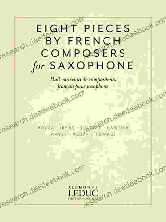 Henri Tomasi's Eight Pieces By French Composers For Saxophone For Alto Saxophone And Piano