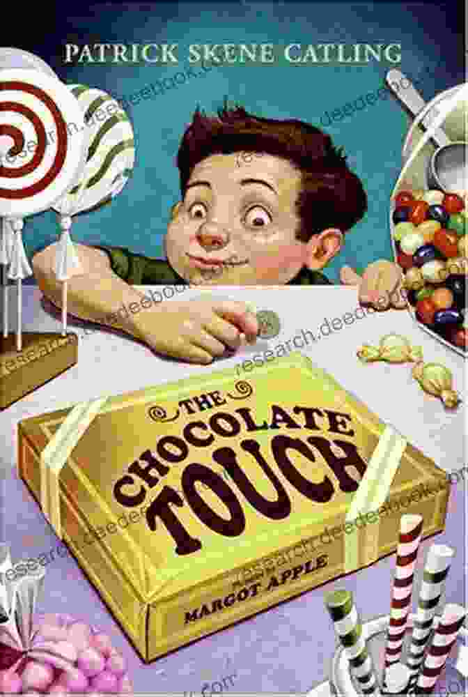 Kate Skates' Chapter Book 'The Chocolate Touch,' Featuring A Watercolor Illustration Of A Boy Surrounded By Chocolate Covered Objects. Kate Skates (Penguin Young Readers Level 2)