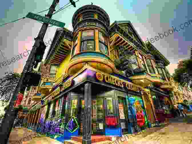 Panoramic View Of Haight Ashbury Neighborhood In San Francisco, Known For Its Colorful Victorian Houses And Bohemian Atmosphere At The Edge Of The Haight