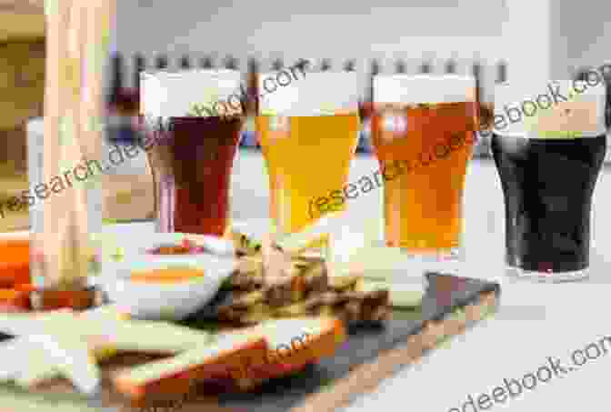 Plate Of Food Paired With Different Beers Beer Lover S New England (Beer Lovers Series)