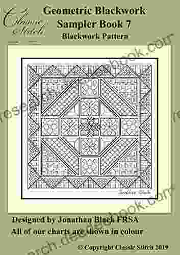 Geometric Blackwork Sampler 7 Blackwork Pattern